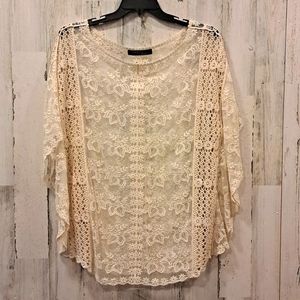 0705 Sweet Lola See Through Embroidered Shirt